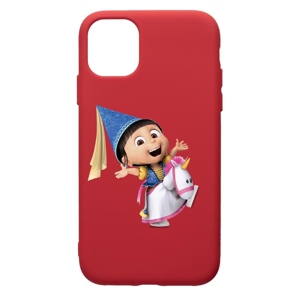 Husa de protectie Samsung Galaxy A51, Despicable Me, Agnes, silicon, cu interiorul din material textil, protectie camera, Red, PR220