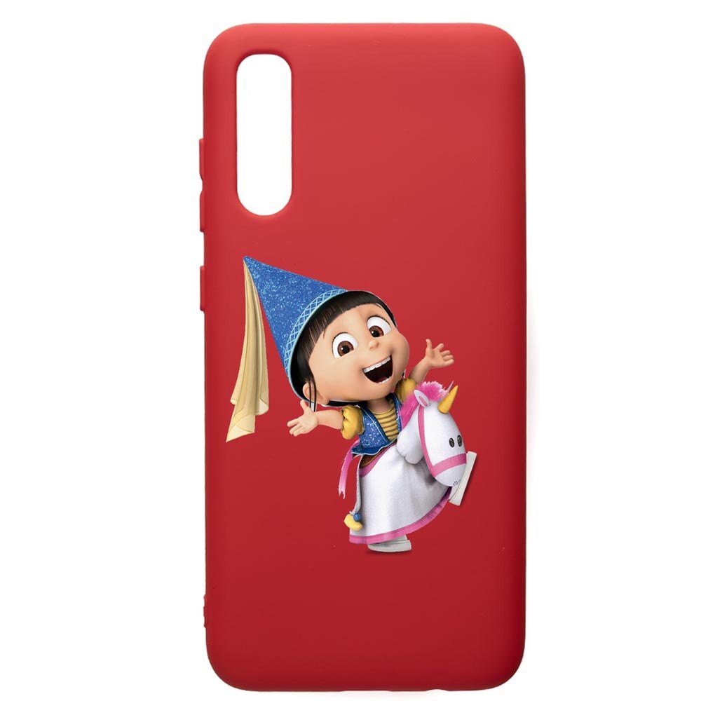 Husa de protectie Samsung Galaxy A30S, Despicable Me, Agnes, silicon, cu interiorul din material textil, protectie camera, Red, PR220