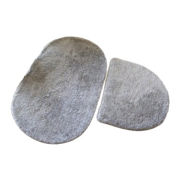 Set 2 covorase baie, 50x60 cm, 60x100cm, Alessia Home,Colors of Oval - Grey Set 2 covorase baie, 50x60 cm, 60x100cm, Alessia Home,Colors of Oval - Grey