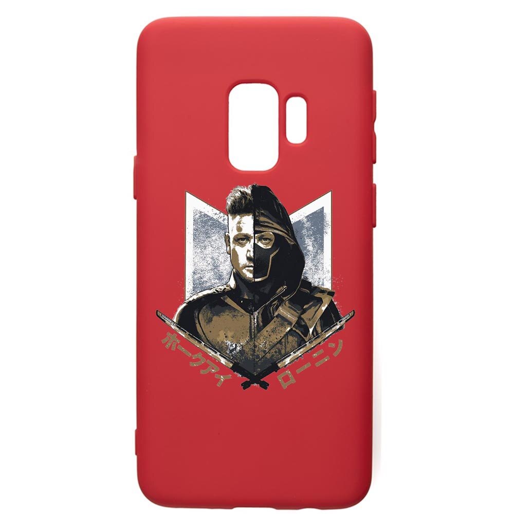 Husa de protectie Samsung Galaxy S9, Avangers, silicon, cu interiorul din material textil, protectie camera, Red, PR238
