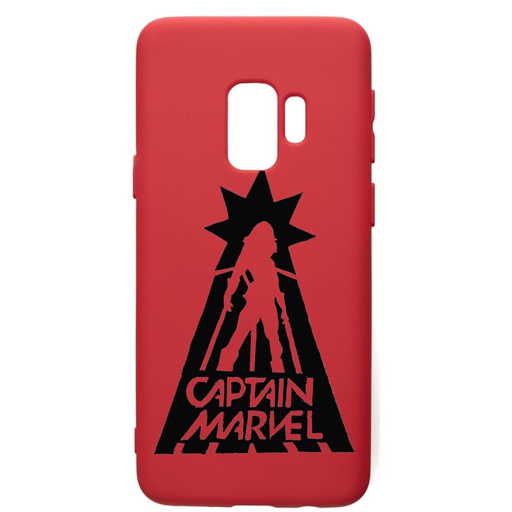 Husa de protectie Samsung Galaxy S9, Captain, silicon, cu interiorul din material textil, protectie camera, Red, PR239