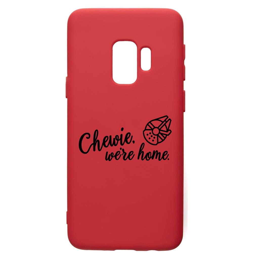 Husa de protectie Samsung Galaxy S9, Star Wars, silicon, cu interiorul din material textil, protectie camera, Red, PR246