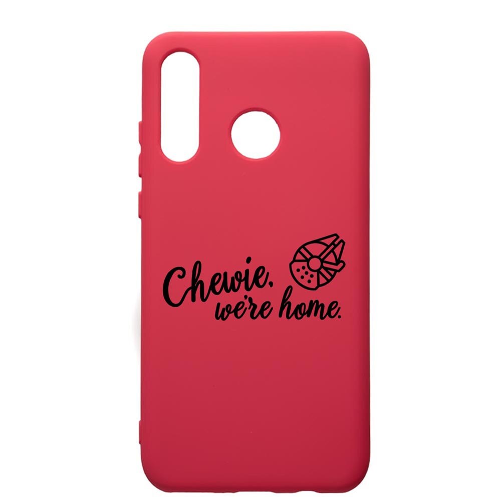 Husa de protectie Huawei P30 Lite, Star Wars, silicon, cu interiorul din material textil, protectie camera, Maroon, PM246