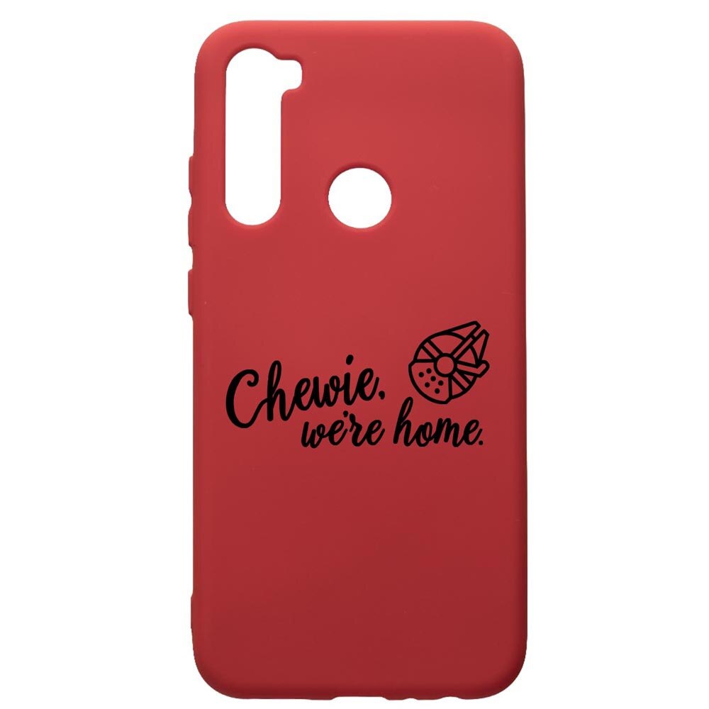 Husa de protectie Xiaomi Redmi Note 8, Star Wars, silicon, cu interiorul din material textil, protectie camera, Red, PR246