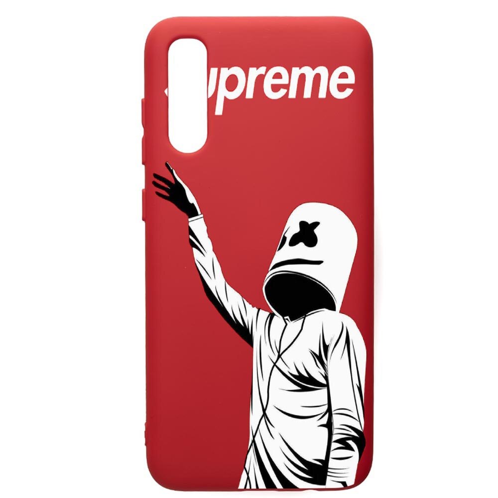 Husa de protectie Samsung Galaxy A70, Supreme, Marsmello, silicon, cu interiorul din material textil, protectie camera, Red, PR255