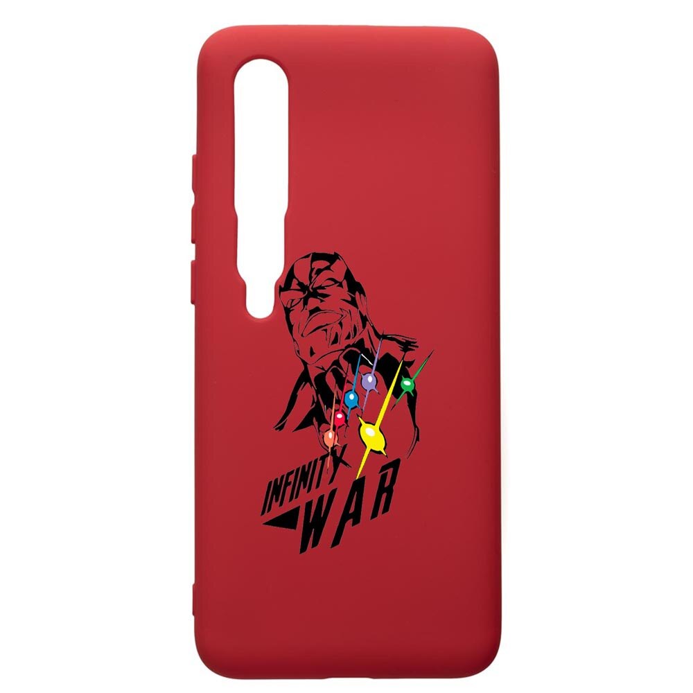 Husa de protectie Xiaomi Mi 10 / Mi 10 Pro, Avangers, silicon, cu interiorul din material textil, protectie camera, Red, PR242