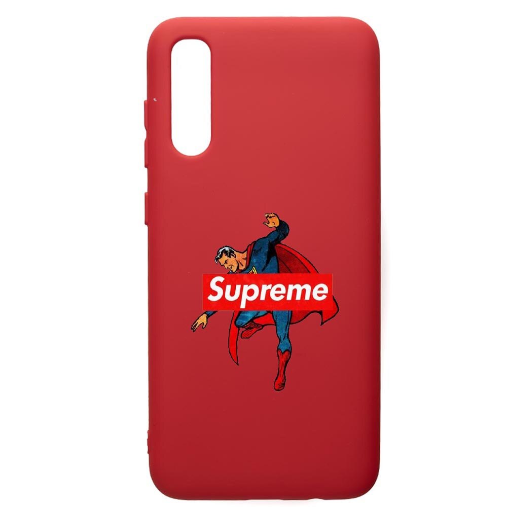 Husa de protectie Samsung Galaxy A70, Supreme, Superman, silicon, cu interiorul din material textil, protectie camera, Red, PR259