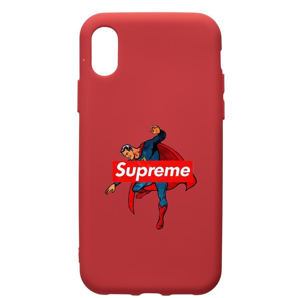 Husa de protectie Huawei Y6 2019, Supreme, Superman, silicon, cu interiorul din material textil, protectie camera, Red, PR259