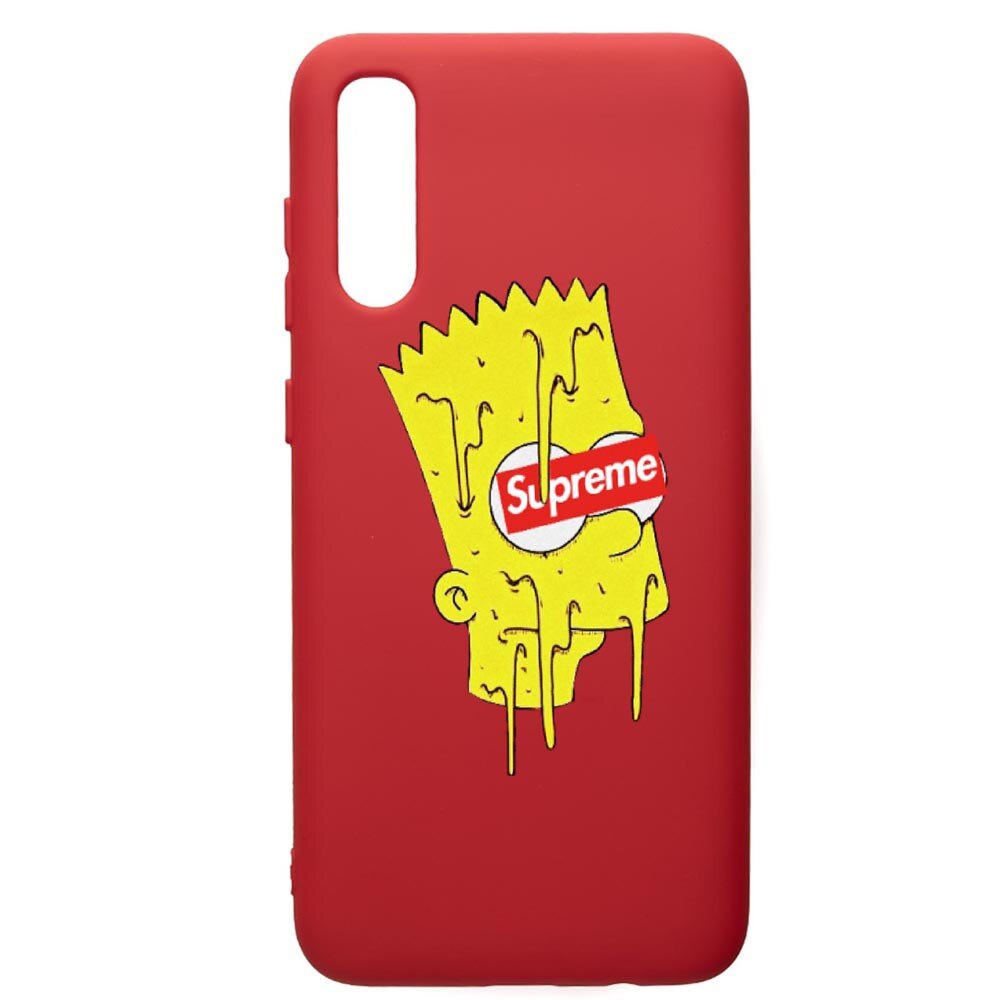 Husa de protectie Samsung Galaxy A30S, Supreme, The Simpsons, silicon, cu interiorul din material textil, protectie camera, Red, PR267