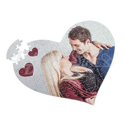Puzzle inima personalizat 19 x 19 cm