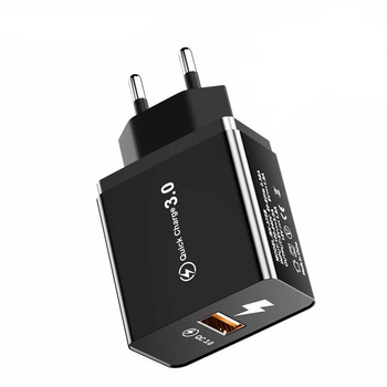 Incarcator Alimentator Retea Smart USB eOptima® 372B, A+, QC 3.0, Fast Charge Station, Adaptive, Protectie Suprasarcina, compatibil cu Samsung, Iphone, Negru Incarcator Alimentator Retea Smart USB eOptima® 372B, A+, QC 3.0, Fast Charge Station, Adaptive, Protectie Suprasarcina, compatibil cu Samsung, Iphone, Negru