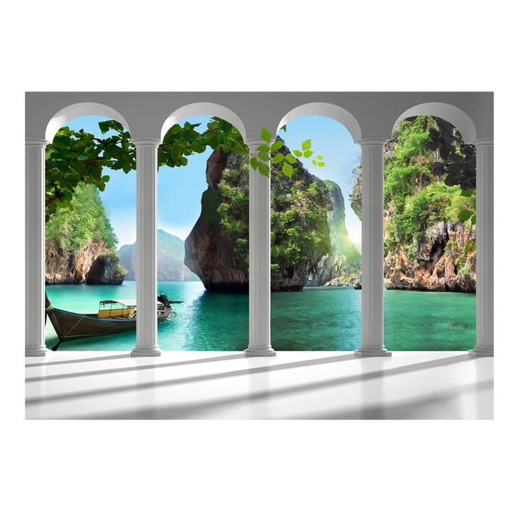 Nem szőtt tapéta nappaliba, hálószobába, teraszra - 150cm X 105cm, Használati útmutató, ragasztó