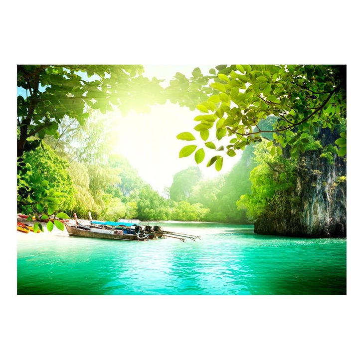 Fototapet vlies pentru Sufragerie, Dormitor, Un refugiu sigur - 100cm X 70cm, Instructiuni, lipici