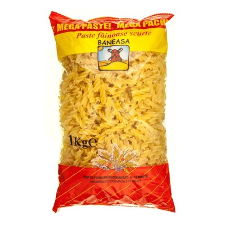 Paste Fainoase Baneasa Fusilli, 1 Kg