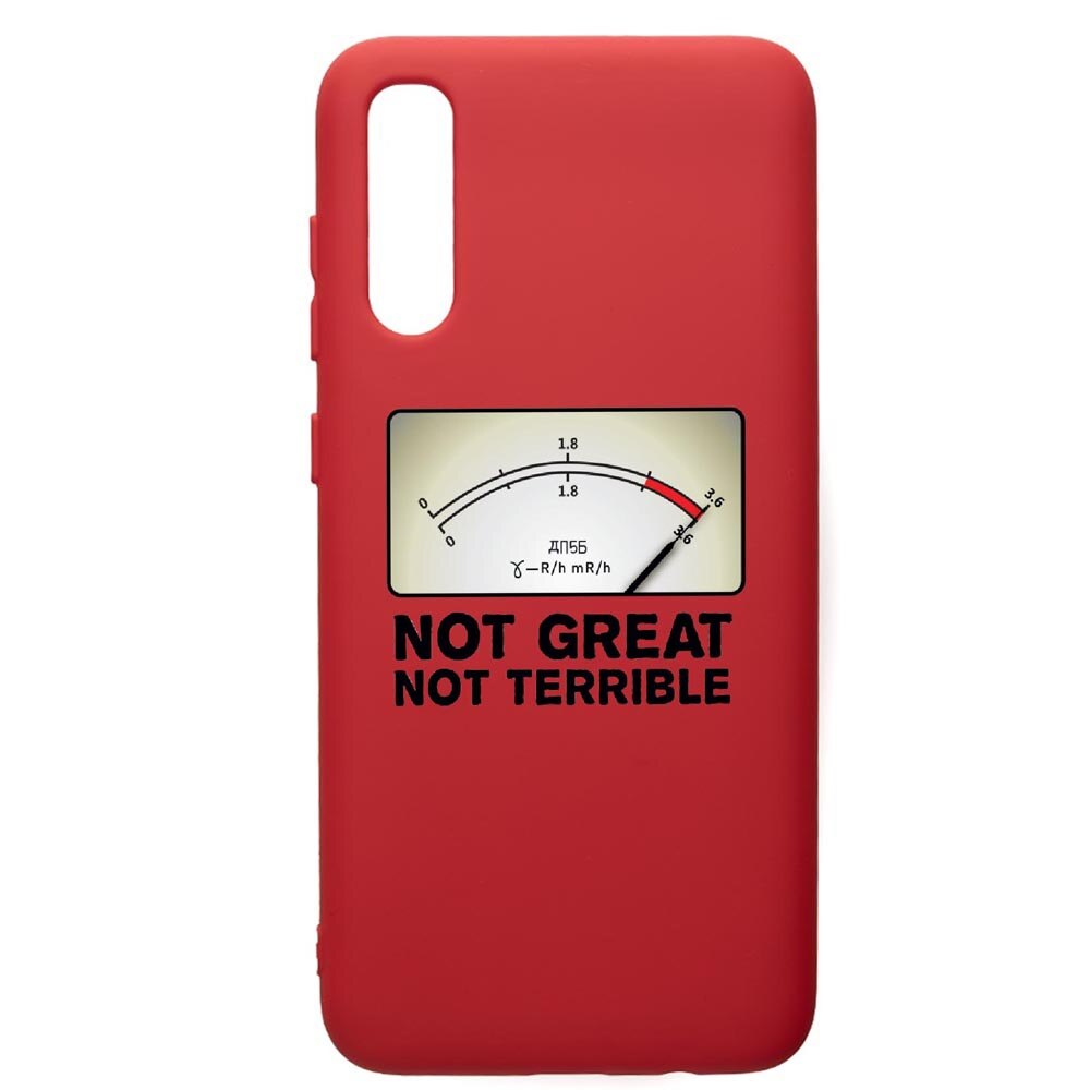 Husa de protectie Samsung Galaxy A70, Chernobyl, silicon, cu interiorul din material textil, protectie camera, Red, PR276
