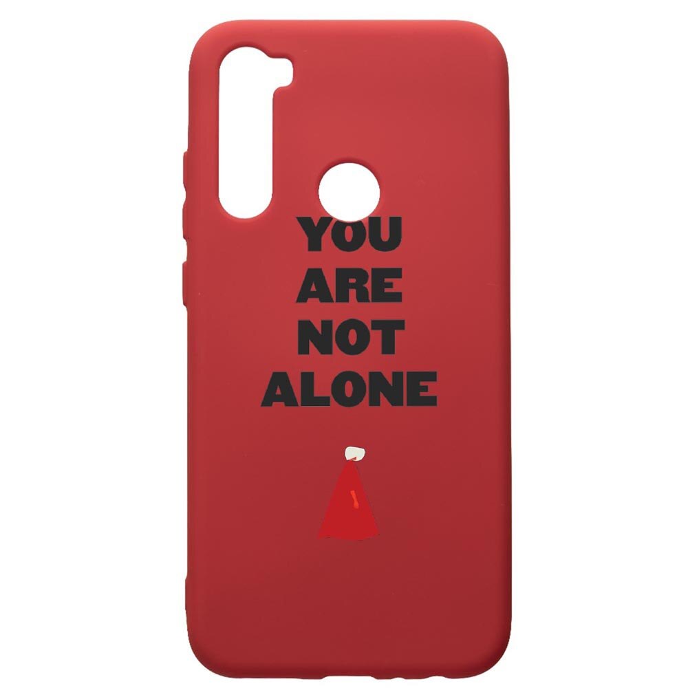 Husa de protectie Xiaomi Redmi Note 8, The Handmaid's Tale, silicon, cu interiorul din material textil, protectie camera, Red, PR281