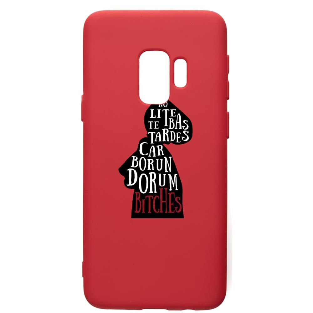 Husa de protectie Samsung Galaxy S9, The Handmaid's Tale, silicon, cu interiorul din material textil, protectie camera, Red, PR282