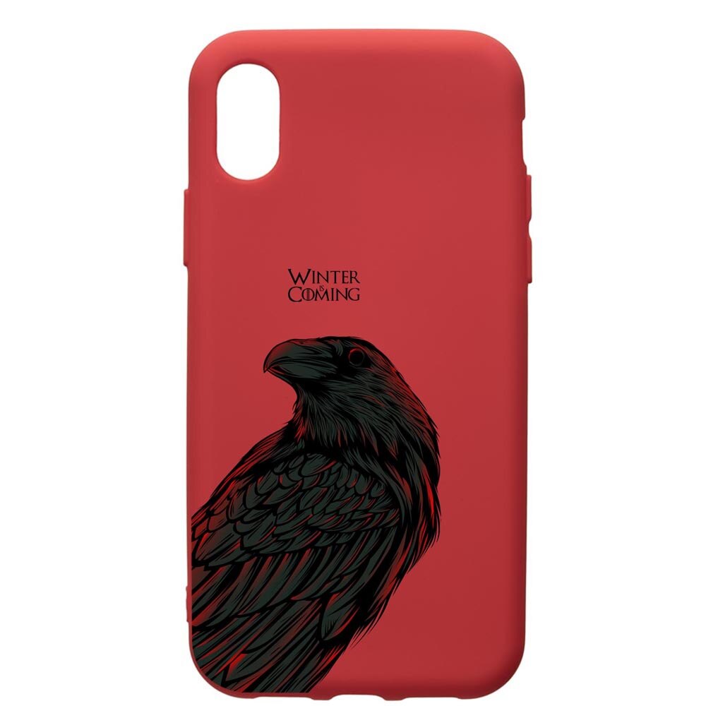 Husa de protectie Samsung Galaxy A01, Game Of Thrones, silicon, cu interiorul din material textil, protectie camera, Red, PR285