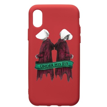 Husa de protectie Samsung Galaxy A10, The Handmaid's Tale, silicon, cu interiorul din material textil, protectie camera, Red, PR291 Husa de protectie Samsung Galaxy A10, The Handmaid's Tale, silicon, cu interiorul din material textil, protectie camera, Red, PR291