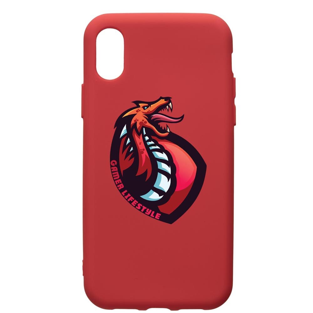 Husa de protectie Samsung Galaxy A10, Gamers, Lifestyle, silicon, cu interiorul din material textil, protectie camera, Red, PR289