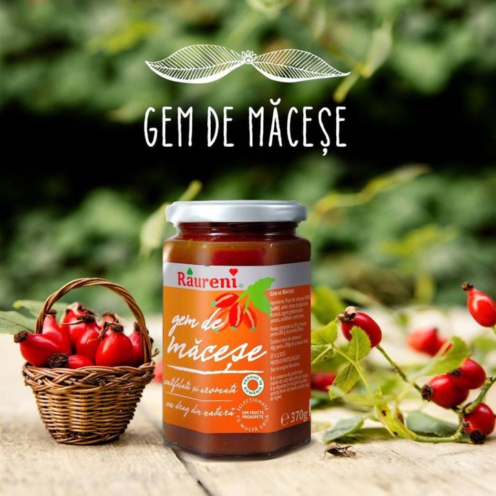 Gem de Macese Raureni, 370 g, Gem Macese, Gem din Macese, Gem Raureni ...