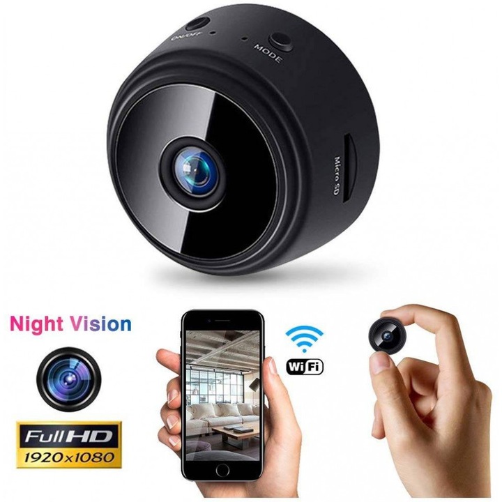 Camera Spion FOXMAG24®, 1080p, Audio-Video, Night Vision, Senzori de miscare
