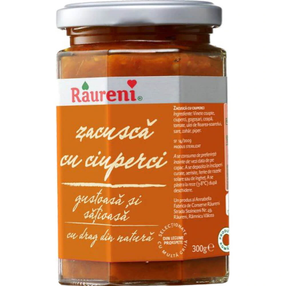 Zacusca cu Ciuperci Raureni, 300g