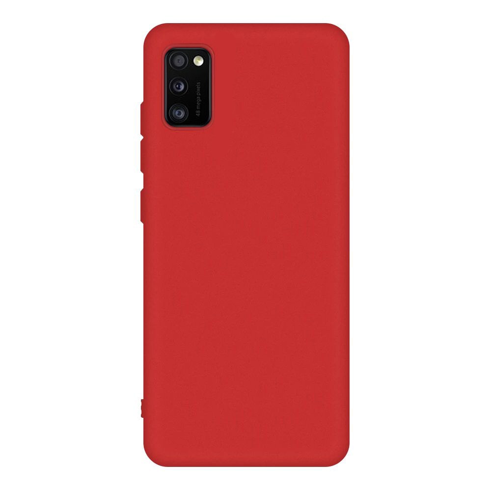 Husa Silicon Lemontti Silky compatibila cu Samsung Galaxy A41, Rosu