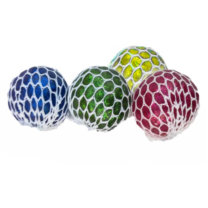 Set 4 mingi antistres cu Slime culori sidefate VisionXXI