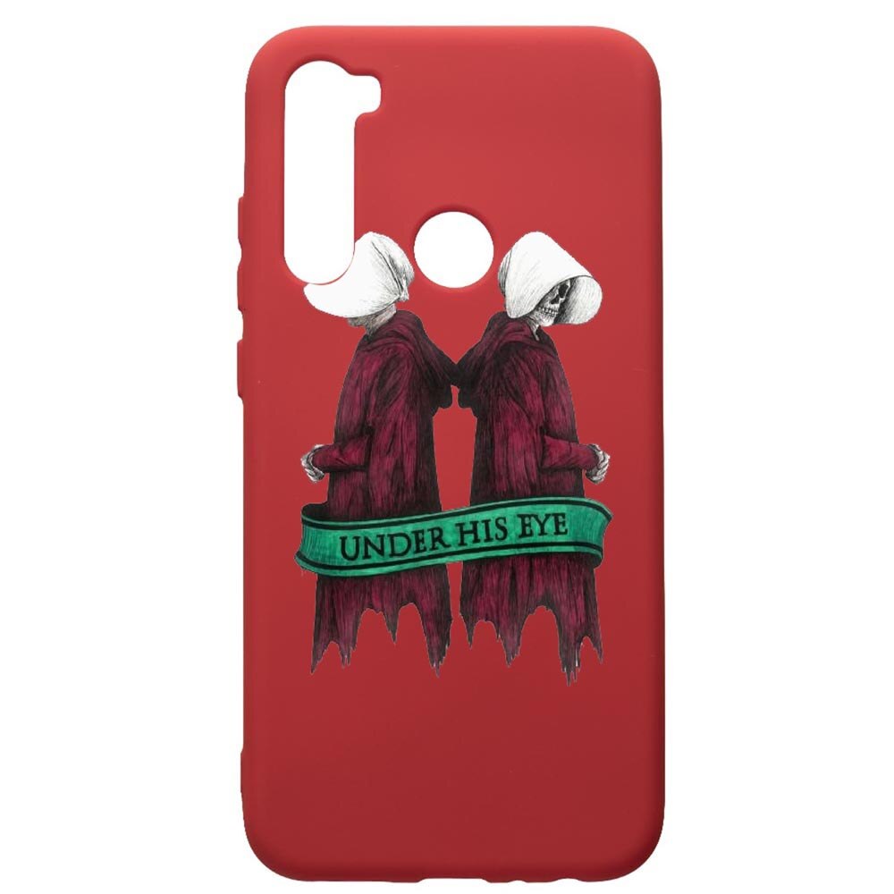 Husa de protectie Xiaomi Redmi Note 8, The Handmaid's Tale, silicon, cu interiorul din material textil, protectie camera, Red, PR291