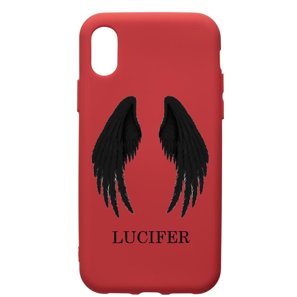 Husa de protectie Samsung Galaxy A10, Lucifer, silicon, cu interiorul din material textil, protectie camera, Red, PR298