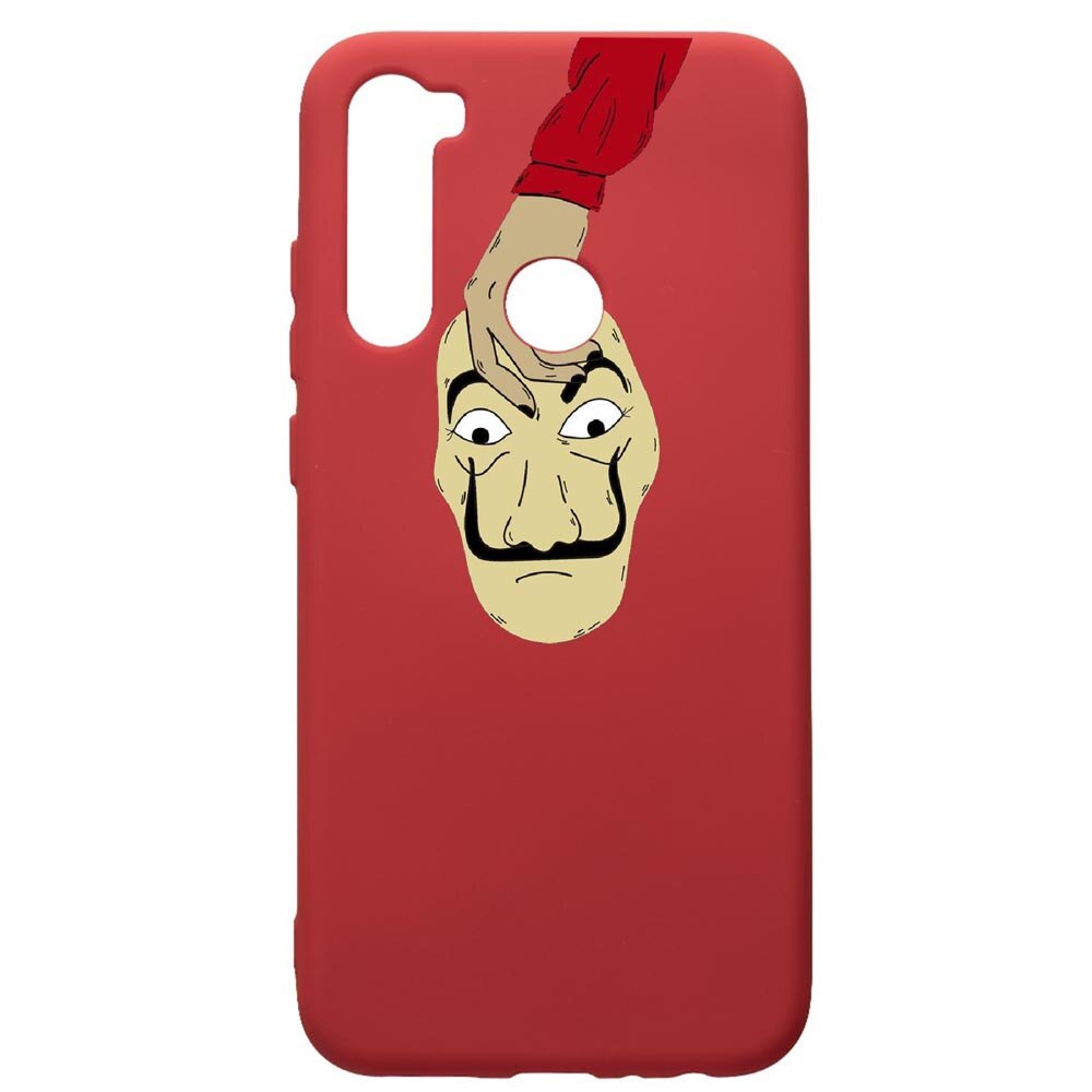 Husa de protectie Xiaomi Redmi Note 8, La Casa De Papel, silicon, cu interiorul din material textil, protectie camera, Red, PR295