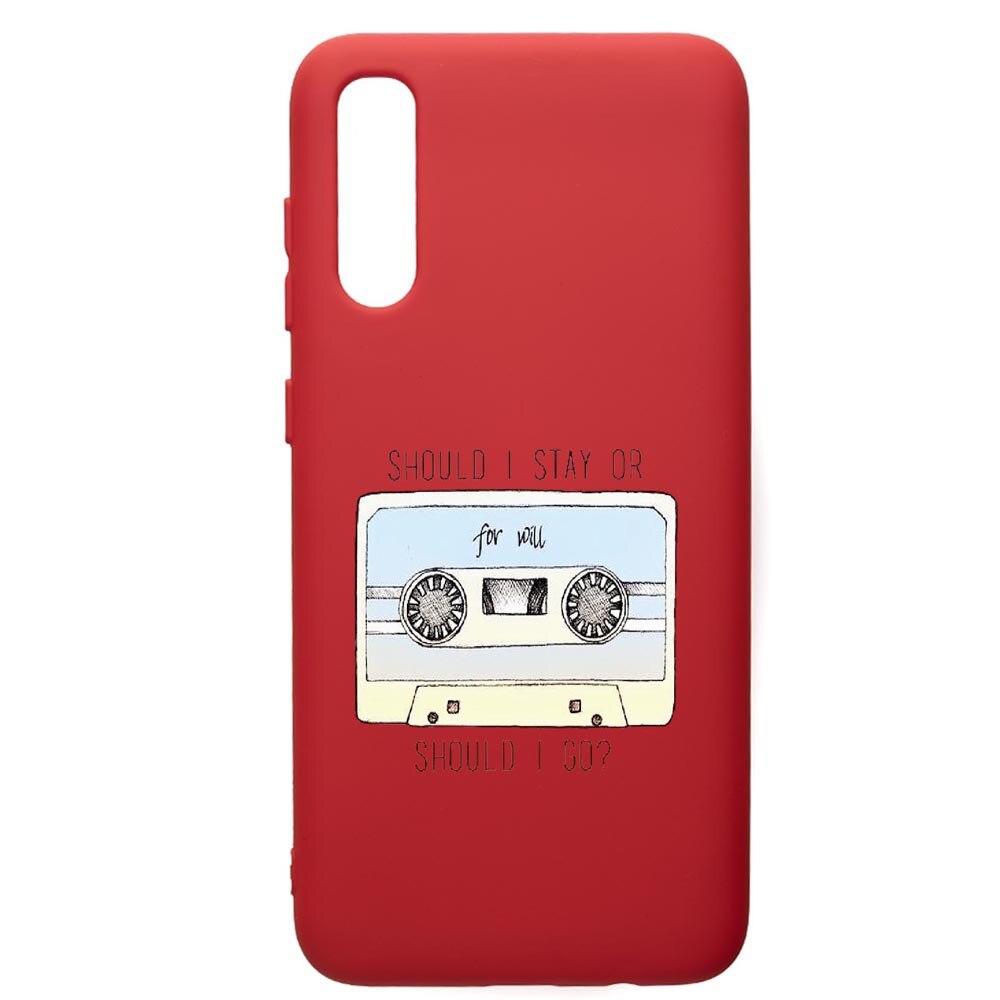 Husa de protectie Samsung Galaxy A70, Stranger Things, silicon, cu interiorul din material textil, protectie camera, Red, PR305