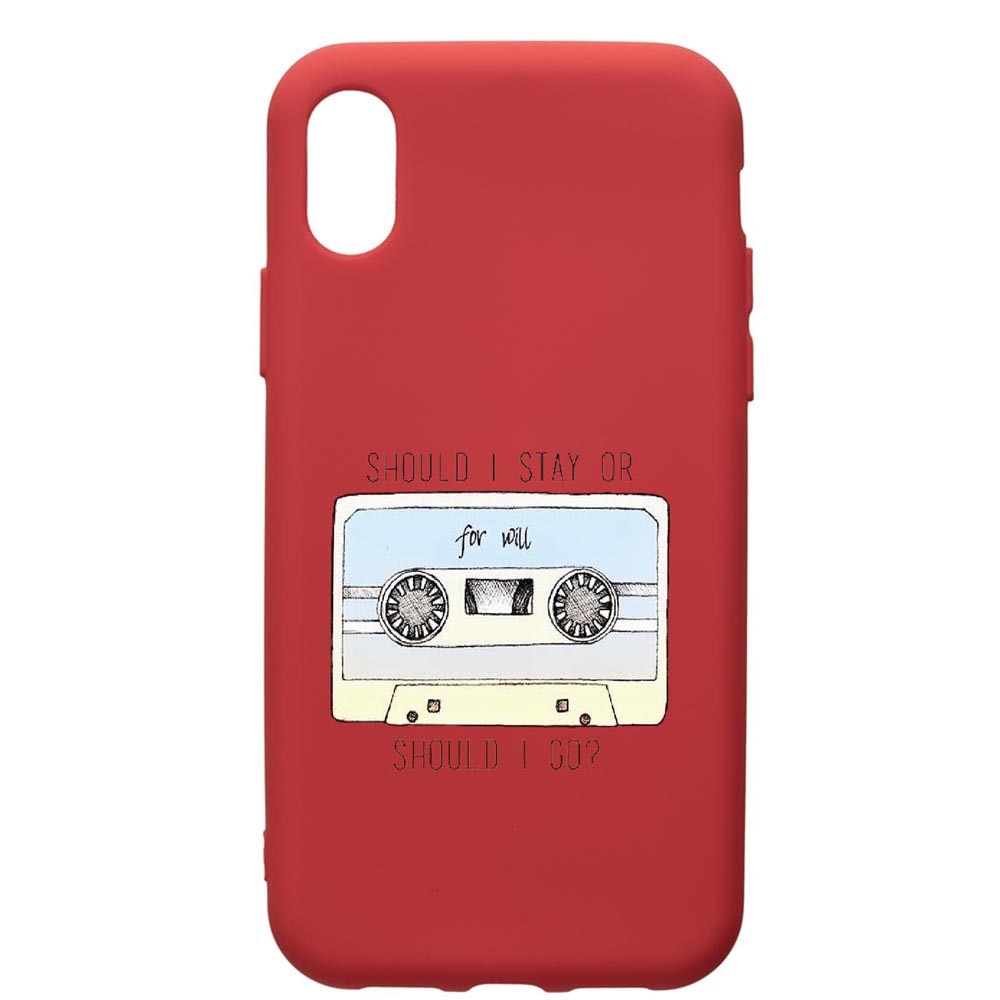 Husa de protectie Xiaomi Redmi 7A, Stranger Things, silicon, cu interiorul din material textil, protectie camera, Red, PR305