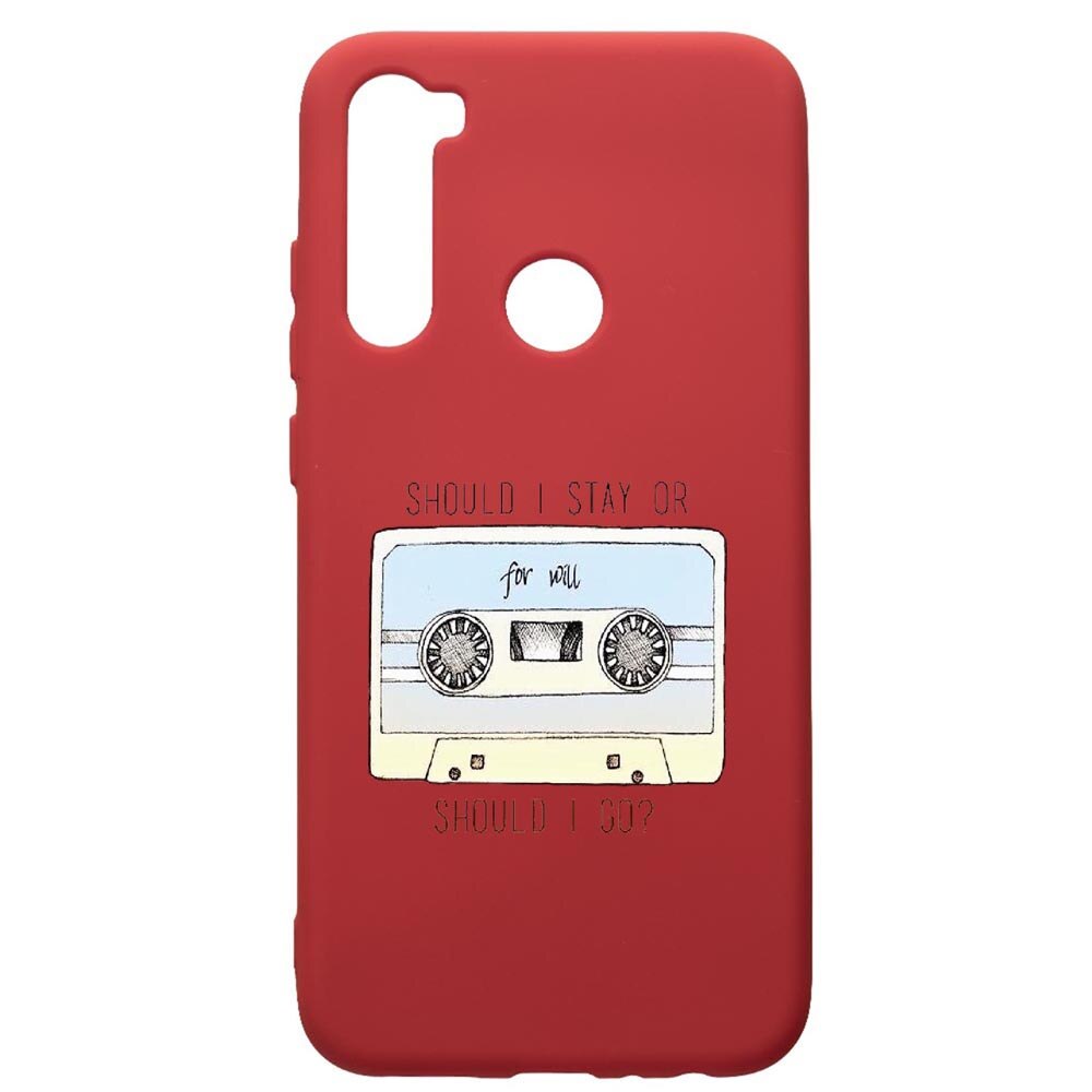 Husa de protectie Xiaomi Redmi Note 8, Stranger Things, silicon, cu interiorul din material textil, protectie camera, Red, PR305