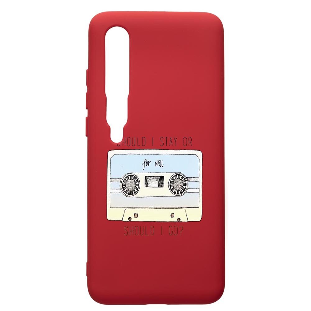 Husa de protectie Xiaomi Mi 10 / Mi 10 Pro, Stranger Things, silicon, cu interiorul din material textil, protectie camera, Red, PR305