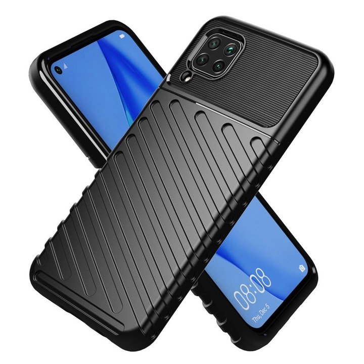 Кейс Rugged Armor за Huawei P40 Lite, Shockproof, Черен
