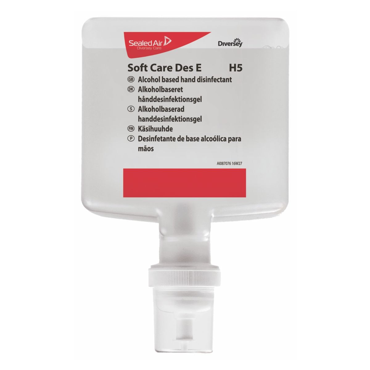 Rezerva 800ml gel dezinfectant pentru maini pe baza de alcool Soft Care MED H5