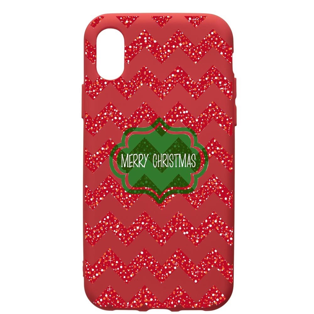 Husa de protectie Xiaomi Redmi 7A, Xmas, silicon, cu interiorul din material textil, protectie camera, Red, PR316