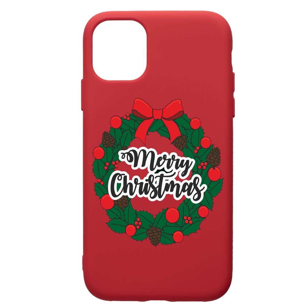 Husa de protectie Samsung Galaxy A51, Merry Christmas, silicon, cu interiorul din material textil, protectie camera, Red, PR346