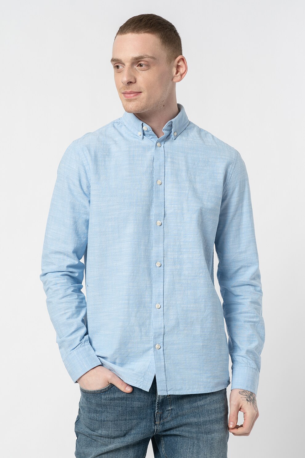 !Solid, Camasa oxford Rajko, Albastru deschis, S