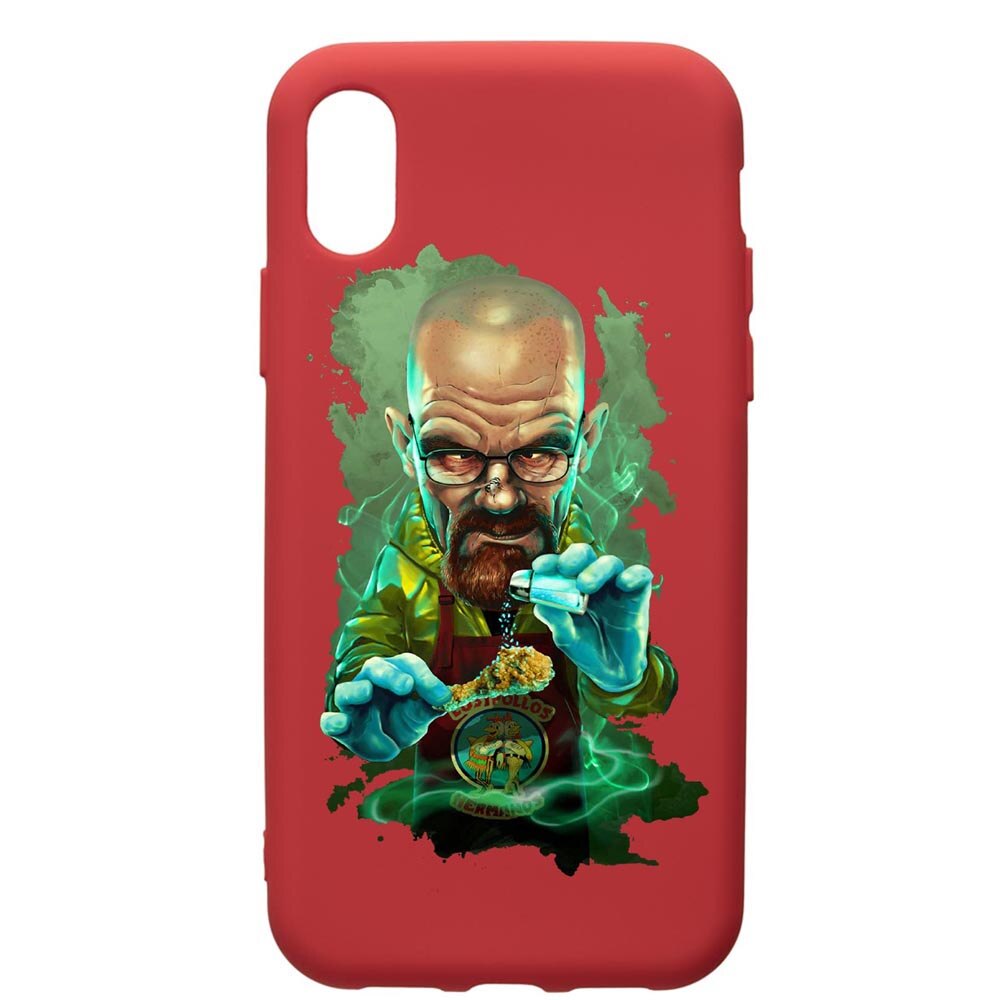 Husa de protectie Samsung Galaxy A10, Breaking Bad, silicon, cu interiorul din material textil, protectie camera, Red, PR367