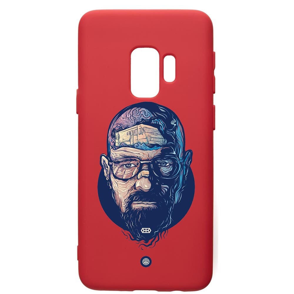 Husa de protectie Samsung Galaxy S9, Breaking Bad, silicon, cu interiorul din material textil, protectie camera, Red, PR359