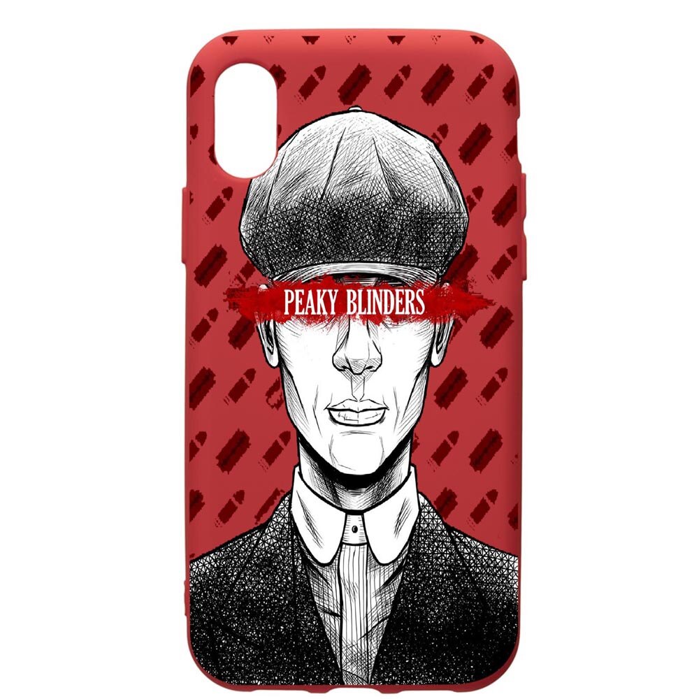 Husa de protectie Apple iPhone XR, Peaky Blinders, silicon, cu interiorul din material textil, protectie camera, Red, PR380