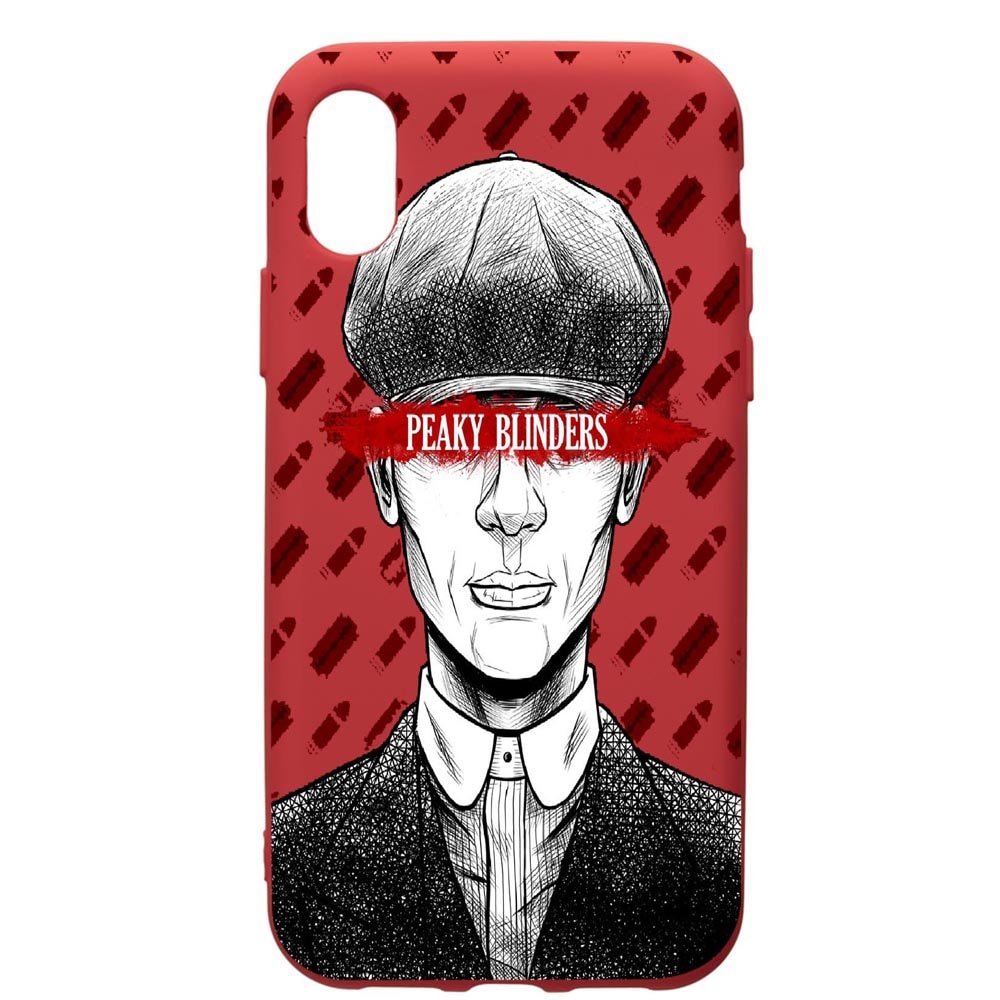 Husa de protectie Samsung Galaxy A10, Peaky Blinders, silicon, cu interiorul din material textil, protectie camera, Red, PR380