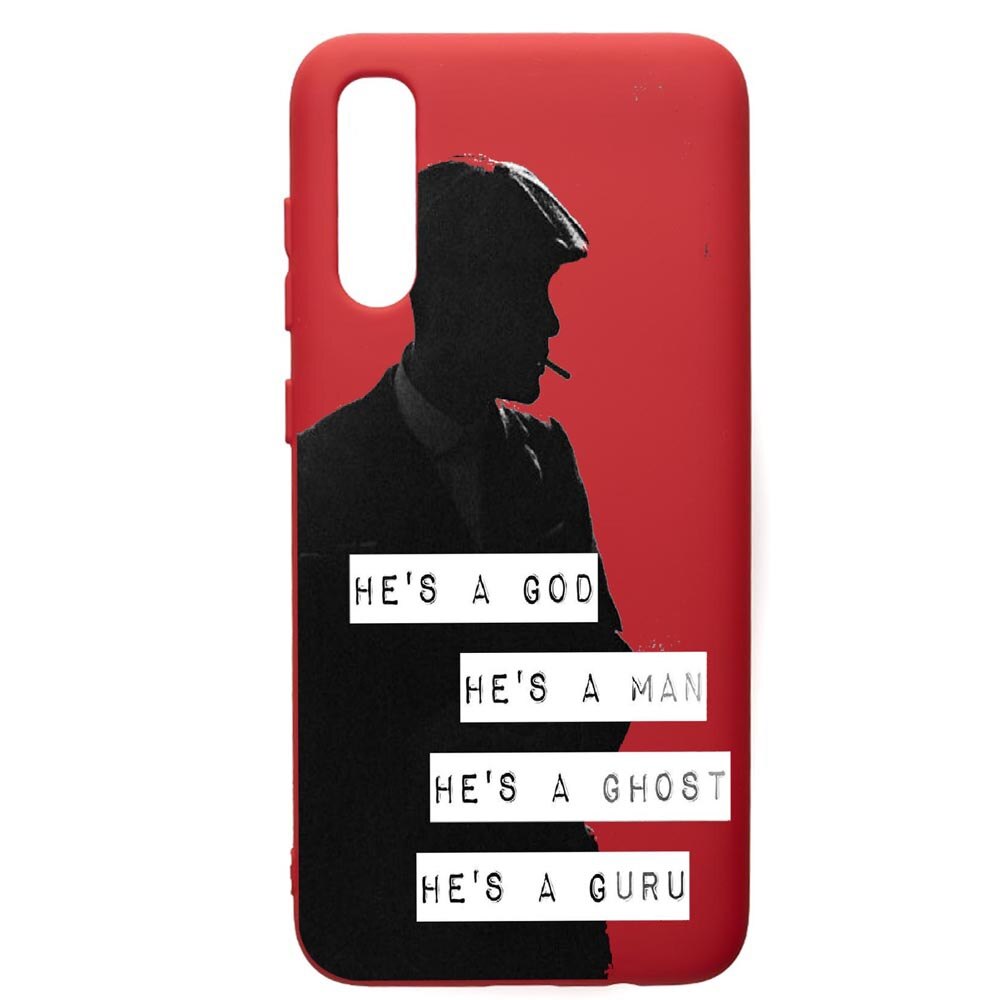 Husa de protectie Samsung Galaxy A70, Peaky Blinders, silicon, cu interiorul din material textil, protectie camera, Red, PR381