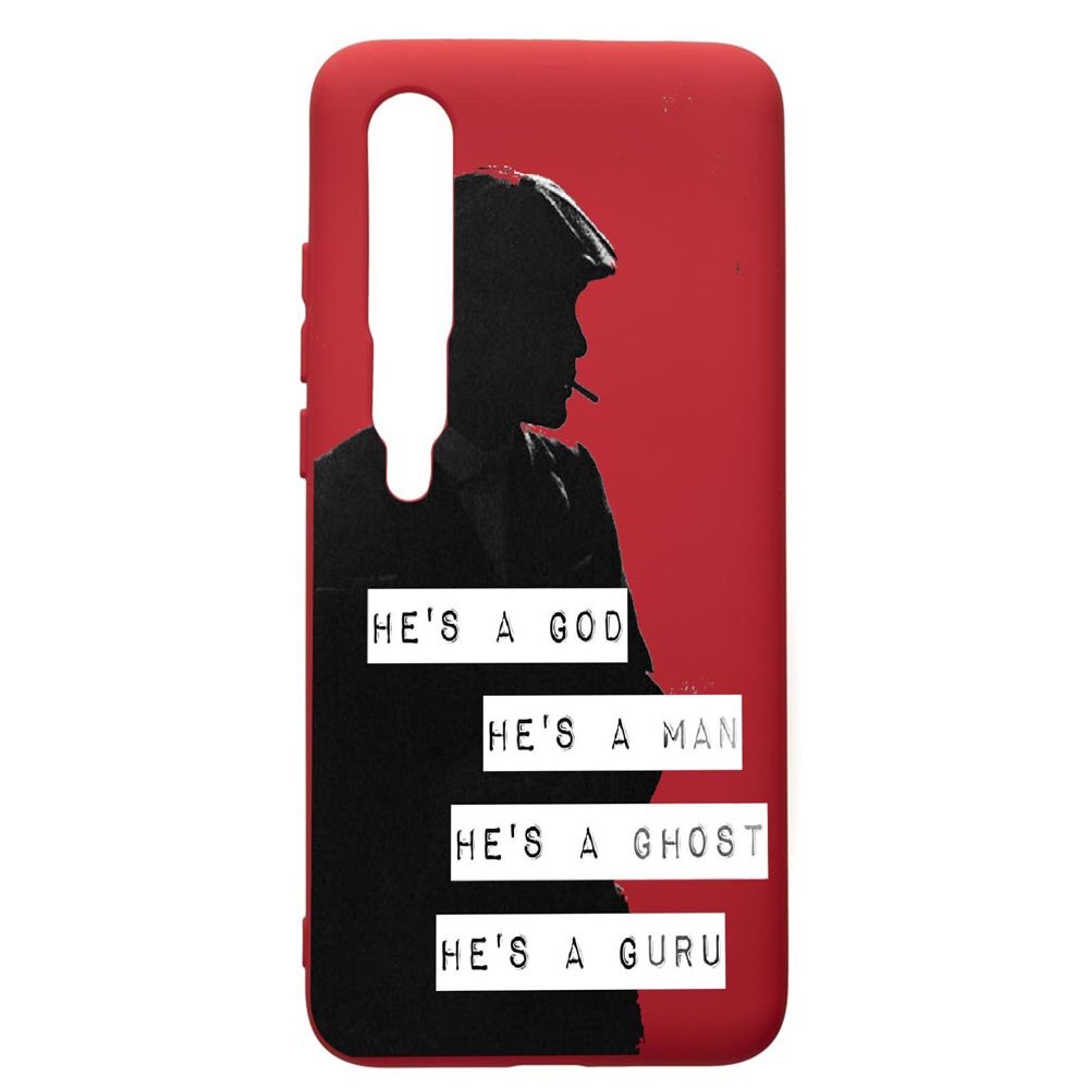 Husa de protectie Xiaomi Mi 10 / Mi 10 Pro, Peaky Blinders, silicon, cu interiorul din material textil, protectie camera, Red, PR381