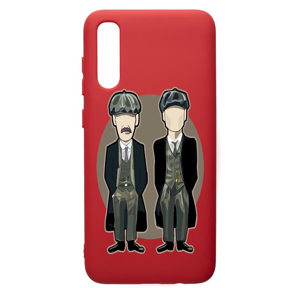 Husa de protectie Samsung Galaxy A50, Peaky Blinders, silicon, cu interiorul din material textil, protectie camera, Red, PR383