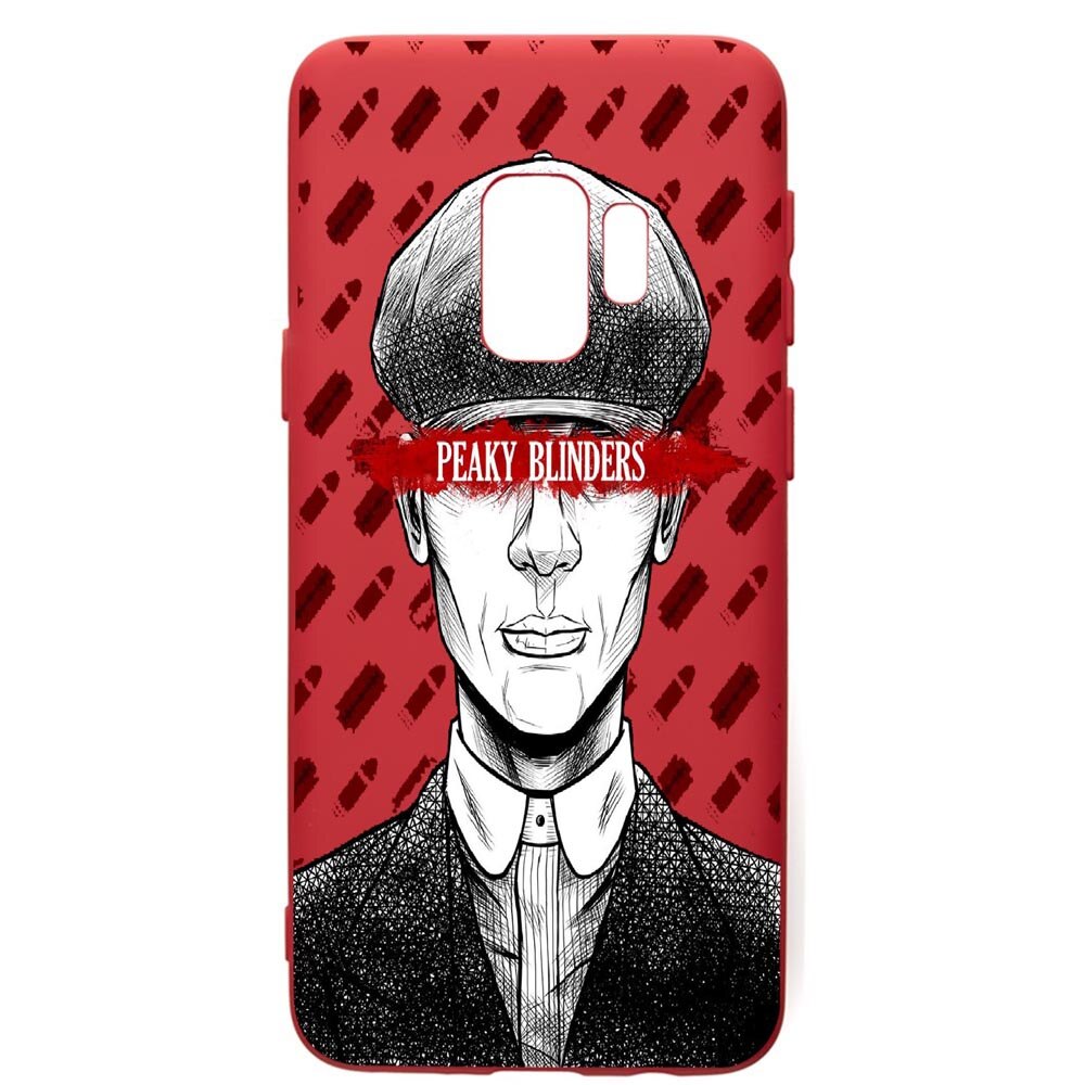 Husa de protectie Samsung Galaxy S9, Peaky Blinders, silicon, cu interiorul din material textil, protectie camera, Red, PR380