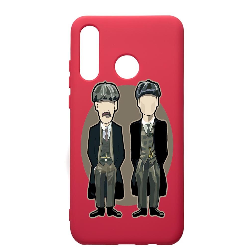 Husa de protectie Huawei P30 Lite, Peaky Blinders, silicon, cu interiorul din material textil, protectie camera, Maroon, PM383